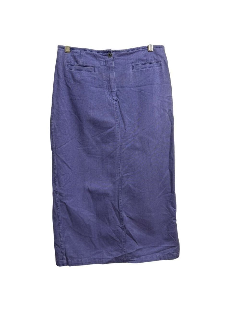 Vintage Y2K Christopher & Banks Purple‎ Cotton Midi Skirt Women’s Size 10